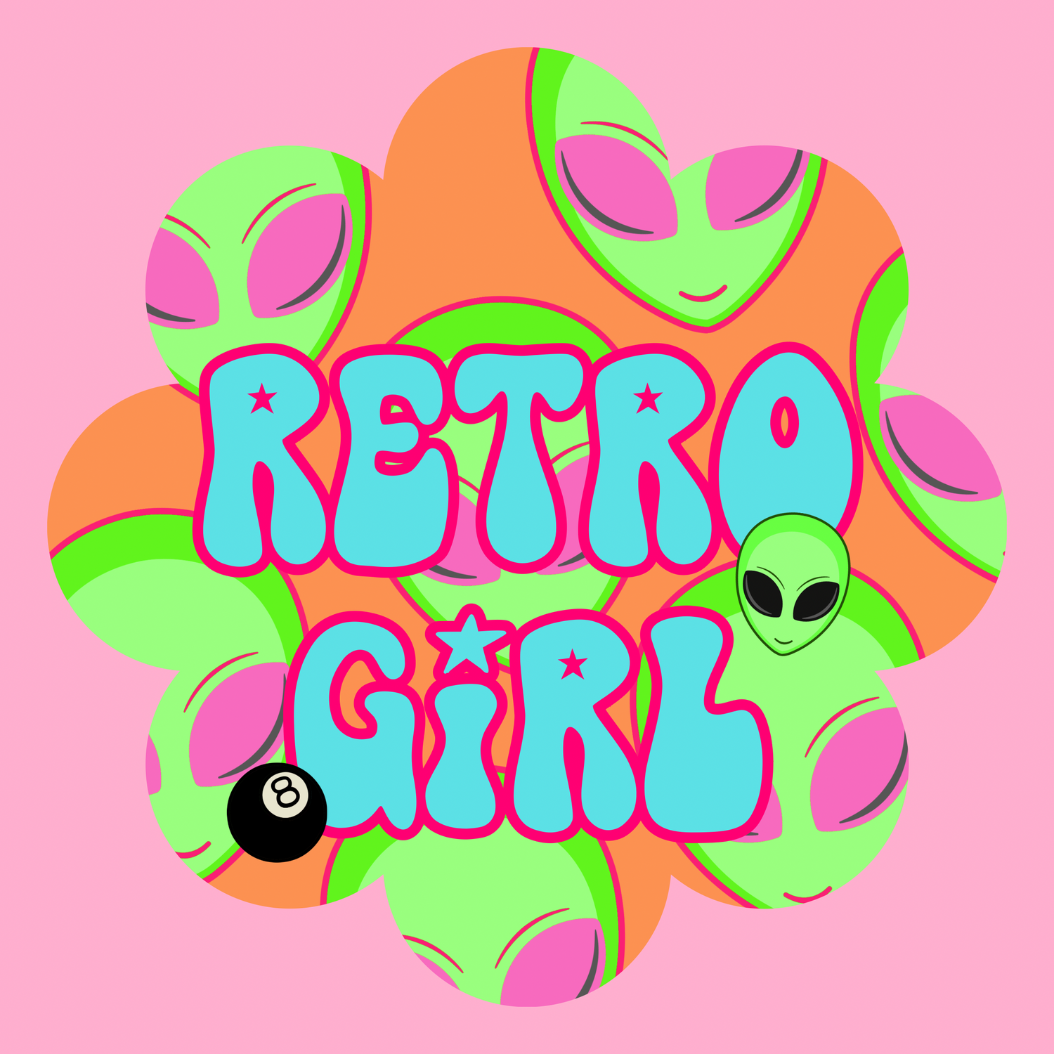 Retro girl! 👽🎱🌈